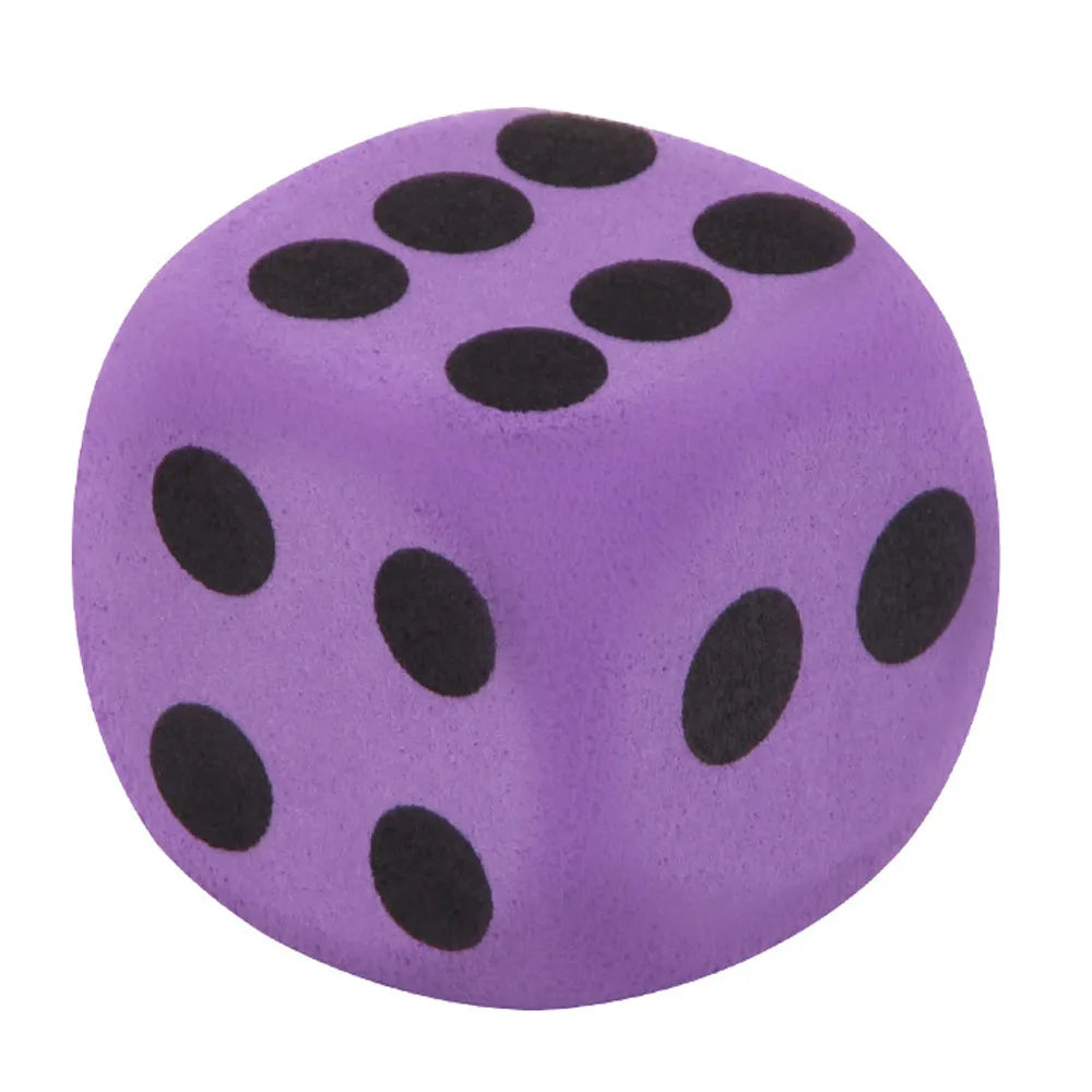 38mm Giant EVA Foam Dice Large Six Sides Dice Kids Educational Counting Toys Children Party Game Dice Board Game Dices