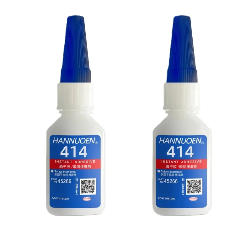 HANNUOEN O20ml 401/406 Instant Strong Super Glue Universal Superglue Mighty Instant Glue for Resin Ceramic Metal Glass Fast Dry