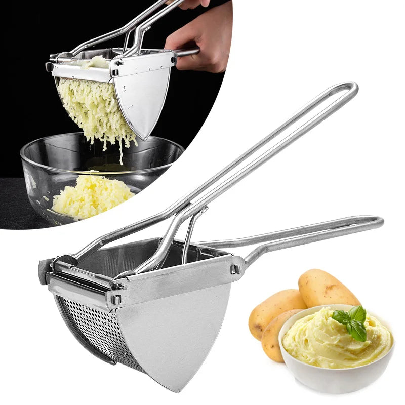 Fruit Vegetable Juicer Potato Ricer Stainless Steel Potato Masher Heavy Duty Potato Ricer Masher for Baby Food kitchen items