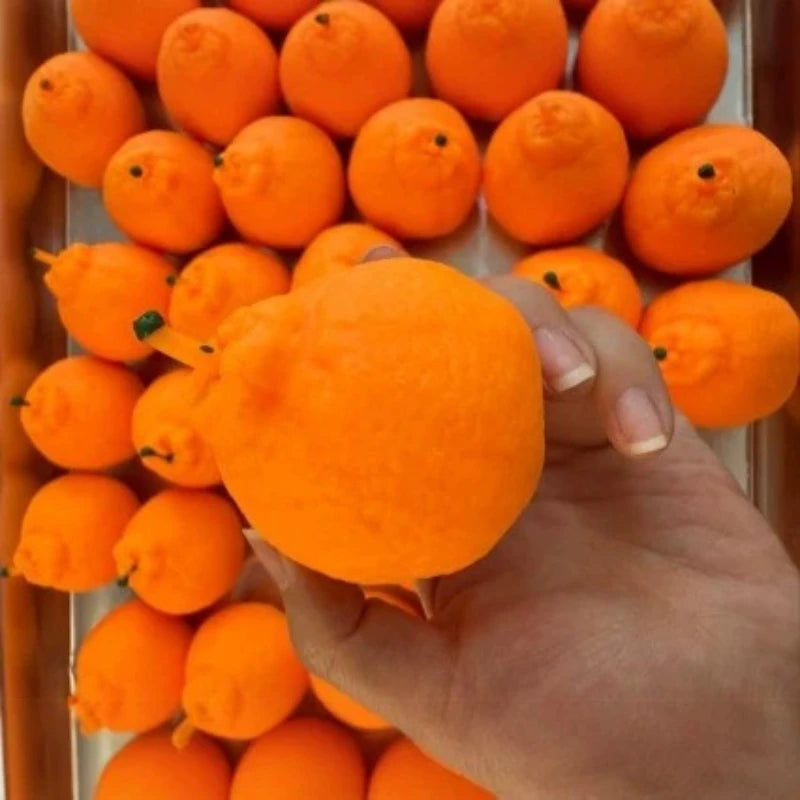 Handmade Ball Crunchy Squishy Ugli Fruit Stress Ball Squeeze Toy Squishy Fidget Ball ASMR Anti Stress Release Hand Relax Gift