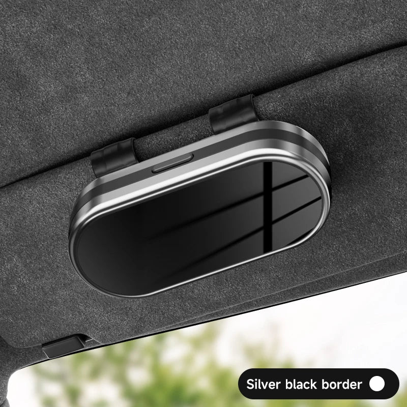 Car sun visor electroplating process,eyeglass case with plush lining,ABS hard shell,pressureresistant,car sunglasses storage box