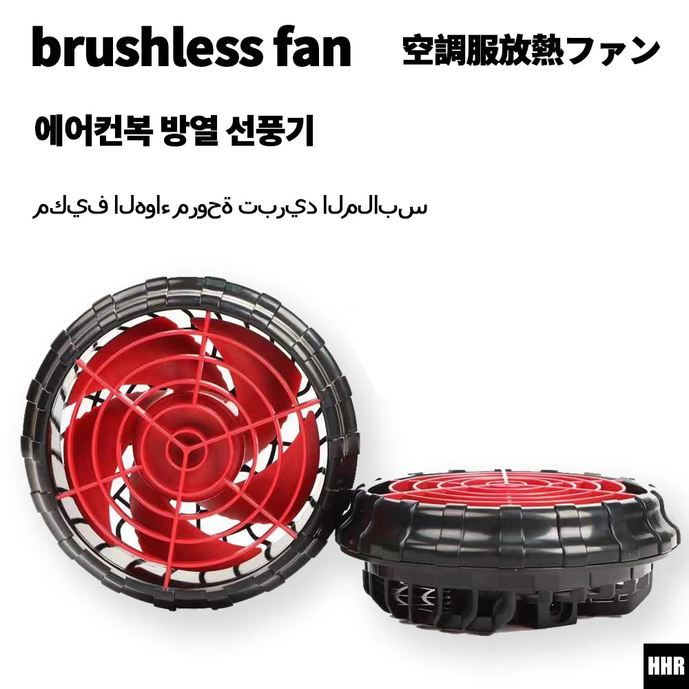 21V Wearable Cooling Fan Personal Air Conditioner, Summer Heat Relief Fan for Outdoor Work Clothing Accessories