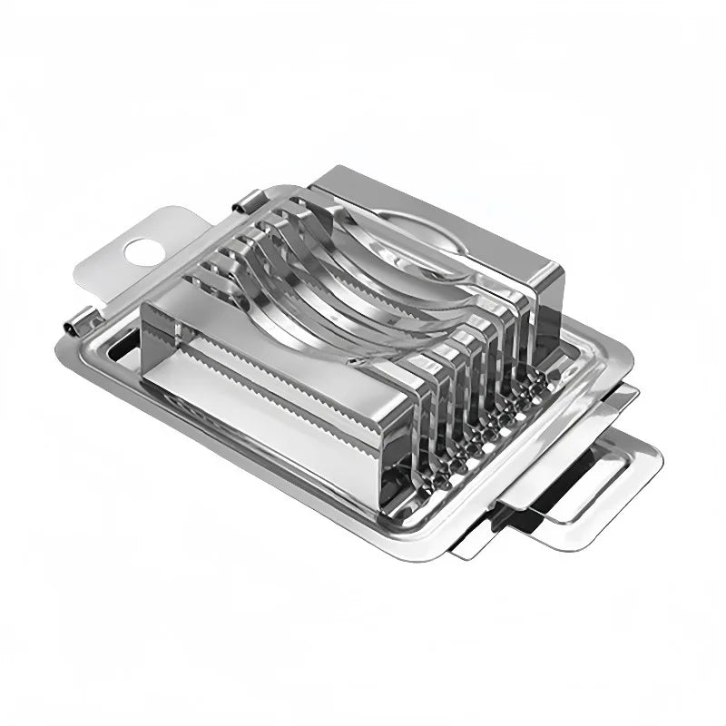 1pc Egg Cutter Multifunctional Manual Stainless Steel Fancy Egg Cutter Household Egg Luncheon Meat Fruit Vegetable Slicer