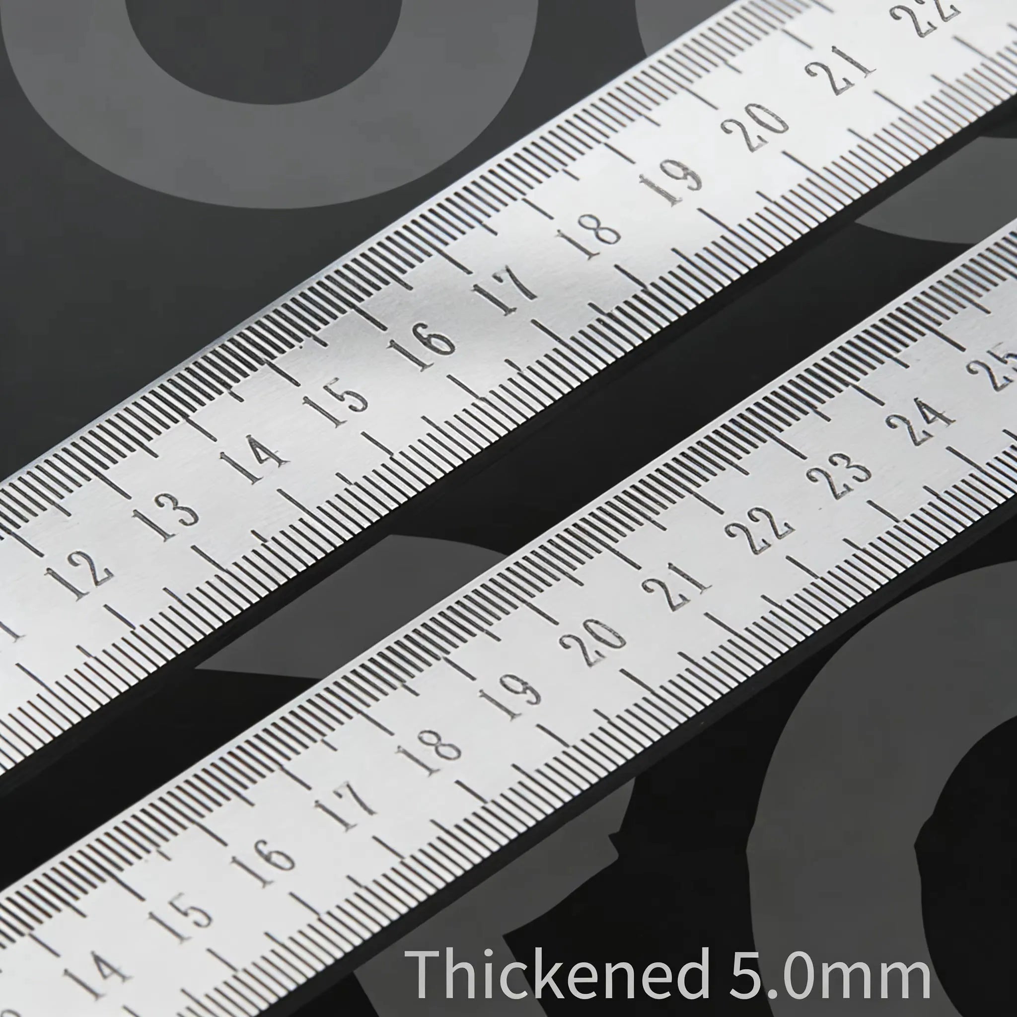 2026 new Dual-Purpose Stainless Steel Ruler - 20" Professional Measuring Tool & Emergency Window-Breaking Lifesaver