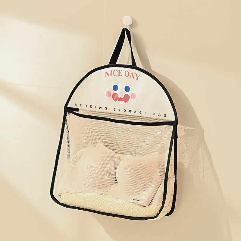 Cute Wall Hanging Breathable Mesh Bag Underwear Storage Bag Socks Storage Bag Wardrobe Organizer Storage Underwear Accessories