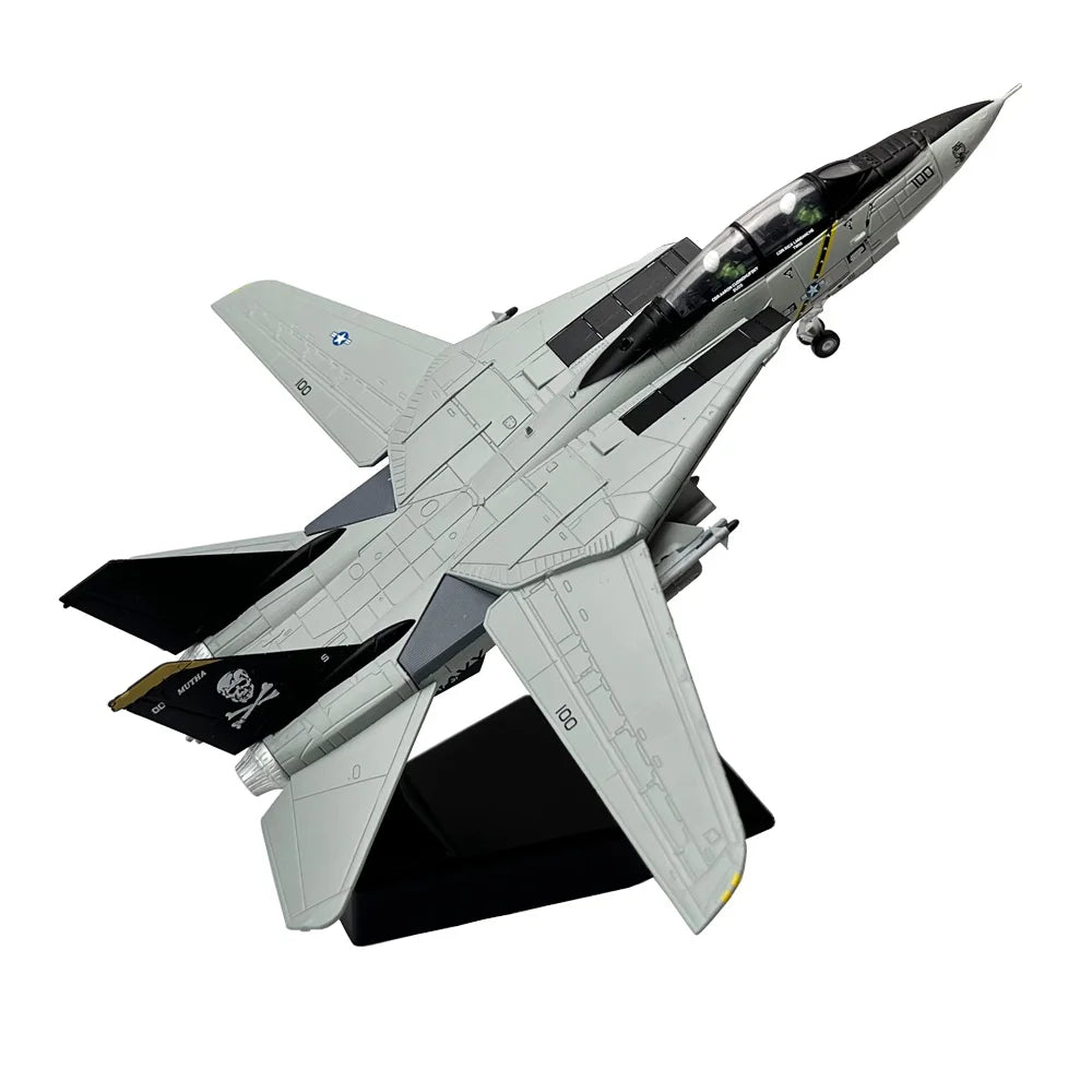 1:100 Scale US F14 F-14 Tomcat Fighter Metal Airplane Plane Aircraft Model Gift