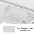 Car Sun Visor Glasses Holder Leather Multi-functional Storage Case Auto Sunglasses Holder Car Storage Box Interior Accessories