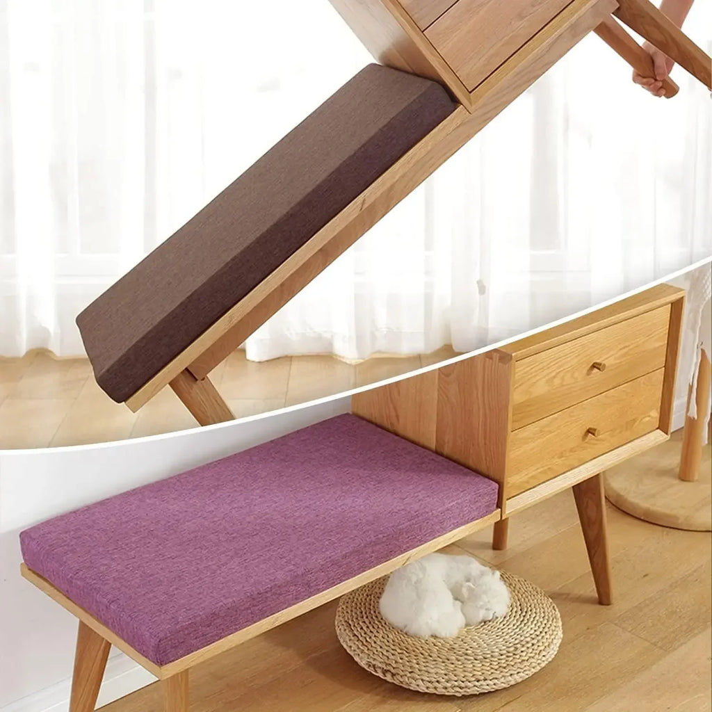 Custom 5cm Long Bench Cushions Chair Seat Sofa Pillow Seat Bay Window Decorative Cushion for Sofas Garden Bench Swing Backseat