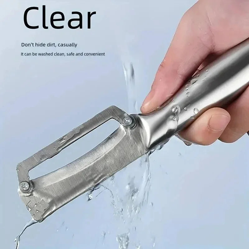 Stainless Steel Peeler Multifunctional Fruit Vegetable Slicer Knife Watermelon Melon Grater Kitchen Cooking Tool Flat Edge