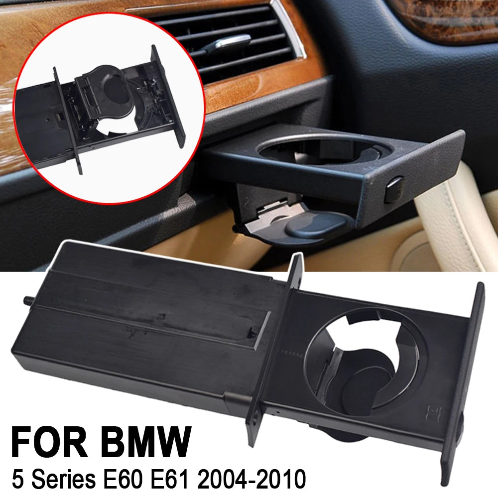 For BMW 5 Series E60 E61 M5 525i 528i 530i 535i 550i 2004-2010 Car Front Center Console Water Cup Drink Holder 51459125622