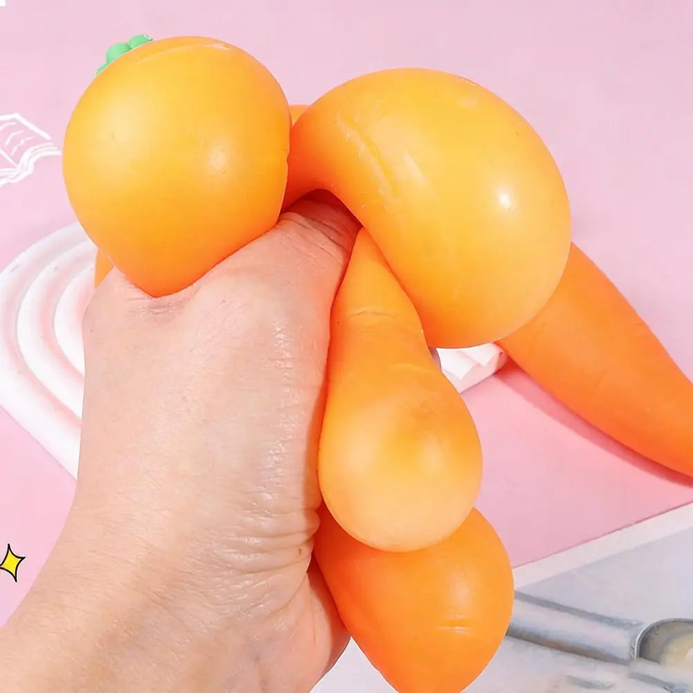 Carrot Squishy Games Sausage Carrot Vegetable Giant Stress Toy Sensory Fun For Kids Teens & Adults Carrot Skateboard Squish1/2/3