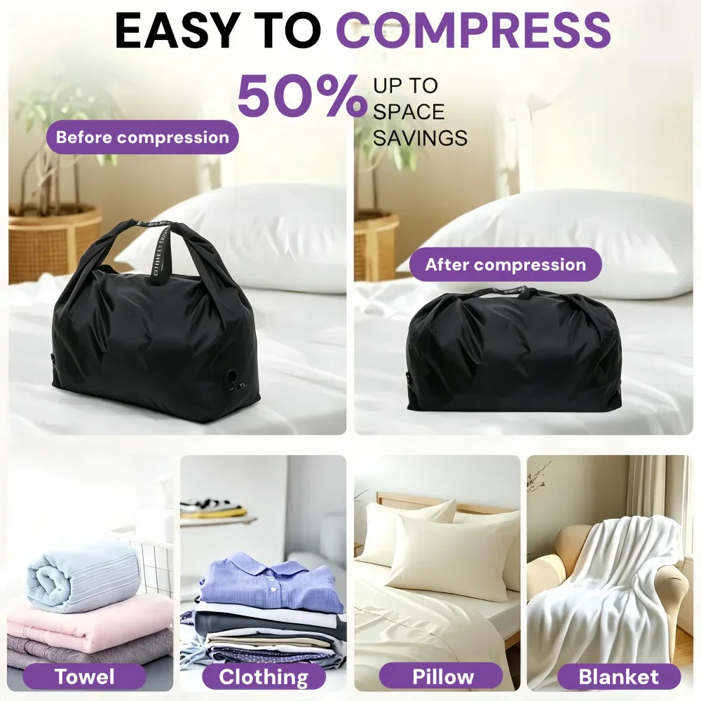 Vacuum Compression Storage Bag Portable Large Capacity Waterproof Luggage Bag Clothes Bag Dustproof Business Trip Travel