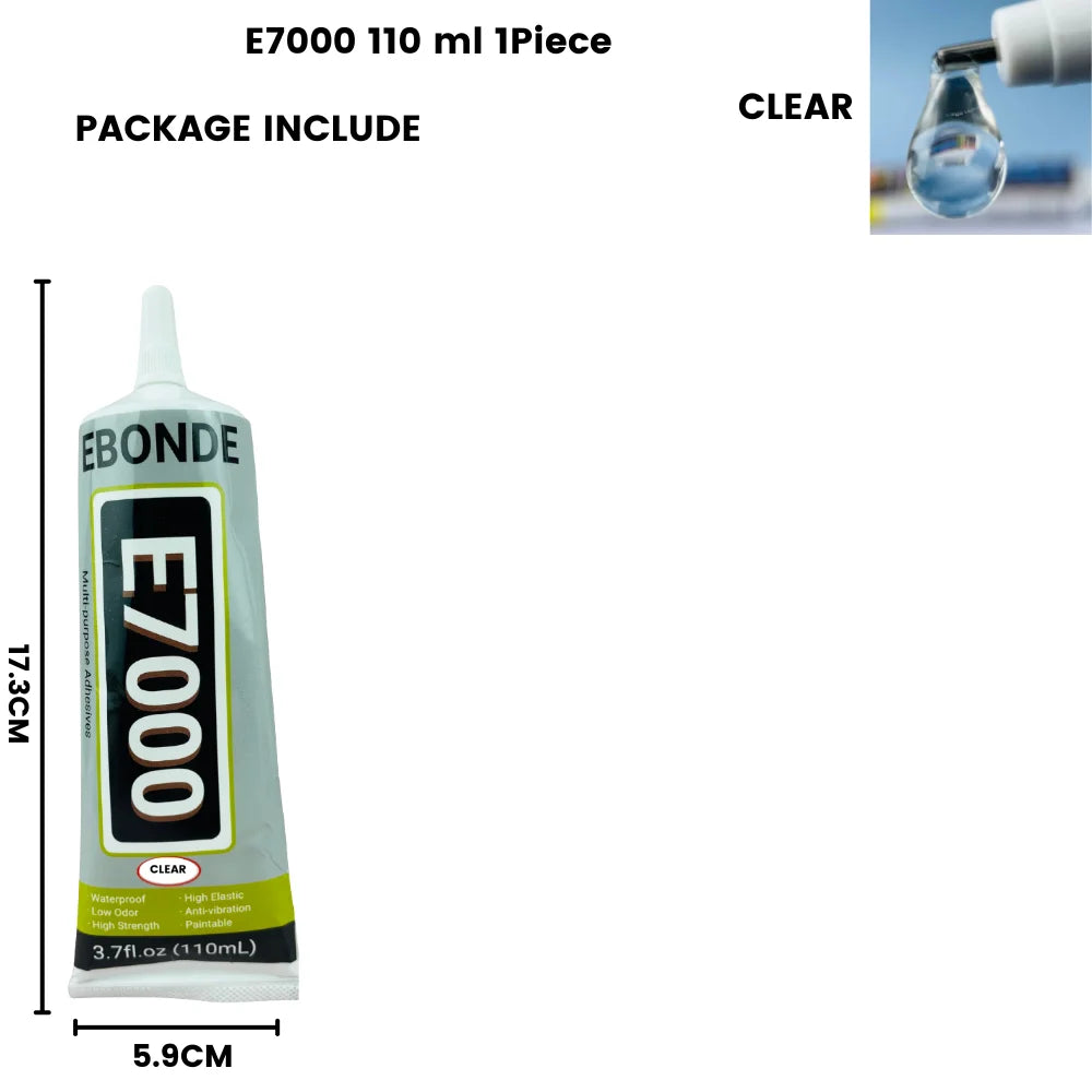 15ML 50ML 110ML E7000 Clear Contact Fabric Adhesive Universal Glass Plastic DIY Glue E-7000 With Precision Applicator