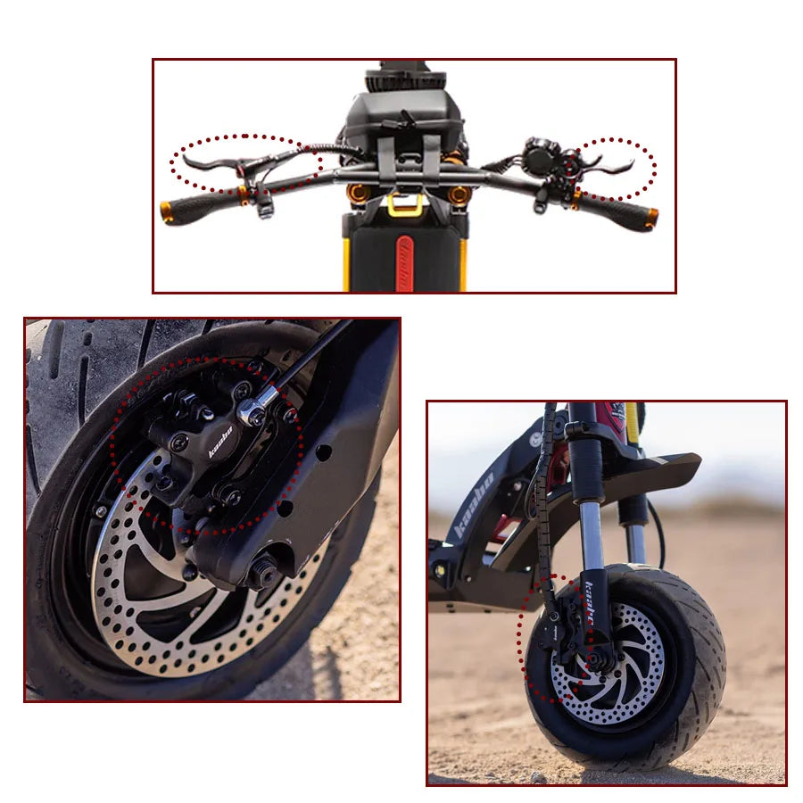 Hydraulic Brake Lever Oil Brake Bar for Kaabo Electric Scooter Original Accessories Mantis Wolf Warrior King GT 8inch 10inch