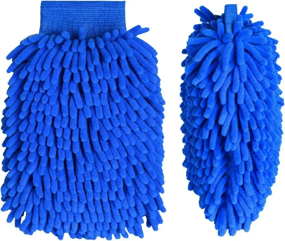 2/1pcs Microfiber Car Wash Gloves Auto Gloves Ultra Absorbent Wash Car Sponge Scratch Free Microfiber Car Cleaning Tool