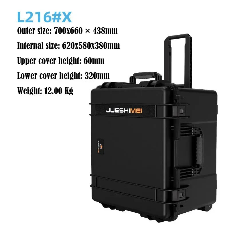 Pull Rod Toolbox Plastic Waterproof Outdoor Sealing Equipment Aviation Instruments Photography Equipment Safety Protection Box