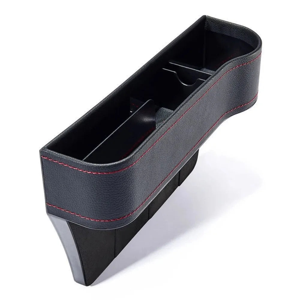 PU Leather Car Seat Gap Filler Storage Box Large Capacity Durable Auto Seat Slit Card Pocket Multifunction Car Crevice Pocket