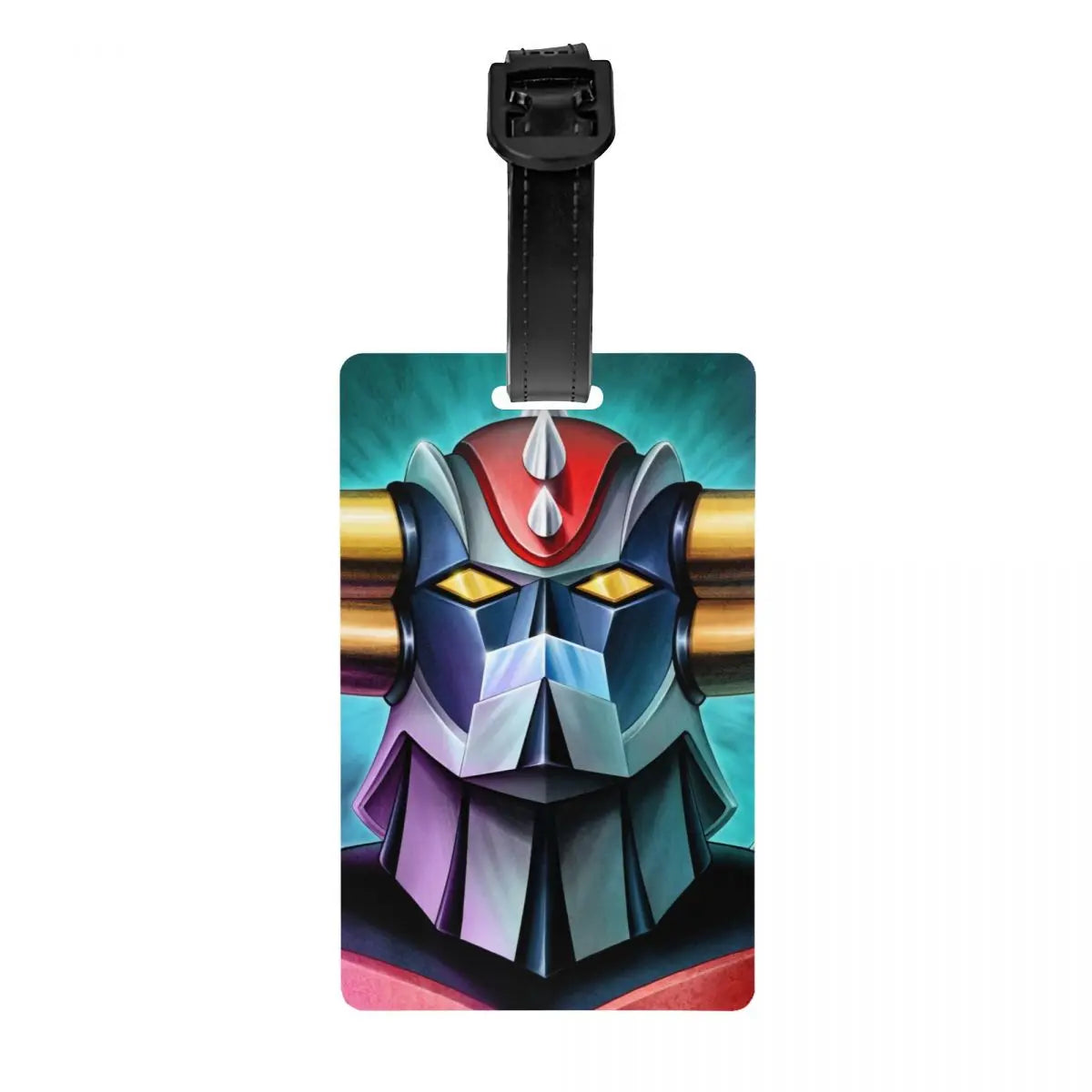 Custom Grendizer Anime Luggage Tag Privacy Protection UFO Robot Goldorak Baggage Tags Travel Bag Labels Suitcase