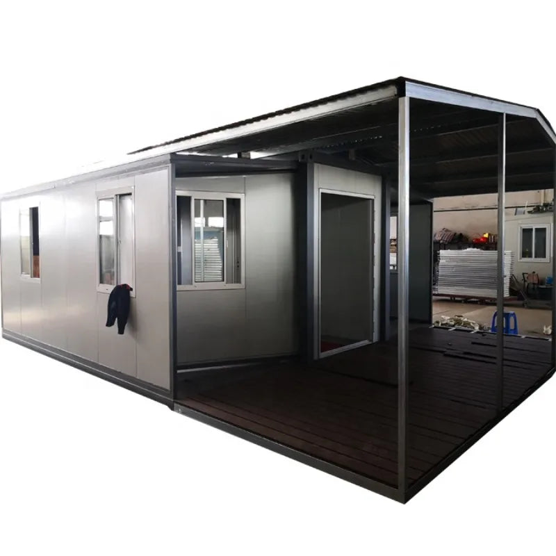 Full Furnished Modern Easy Assemble Resort Foldable Container House Prefabric Light Steel Frame 2 Room Prefab House