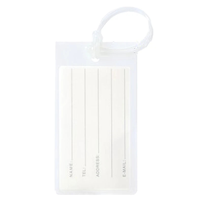 Soft Pvc Travel Luggage Tag Airplane Color Silicone Wholesale Suitcase Label Accessories Bag Name Tag Card Sleeve