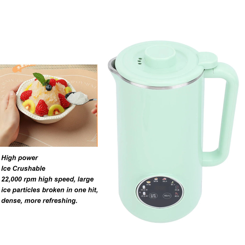 Nut Milk Maker Machine 800ml Stainless Steel Multifunctional Automatic Soy Milk Maker Blender with 10 Blades LED Display