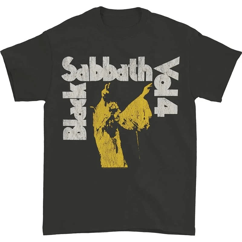 Black Sabbath Band Photo Casual T-shirt Men's and Women's Luxury Band Brand Top 2026 New