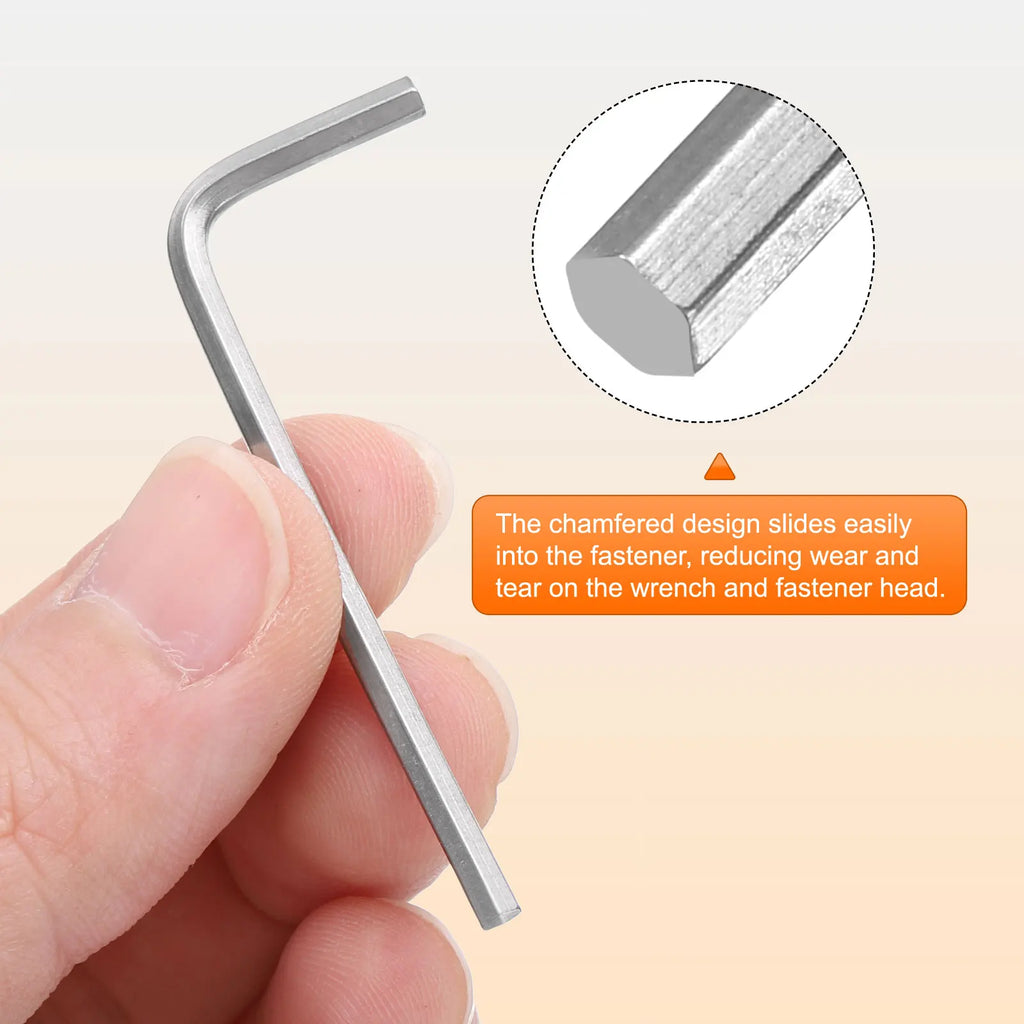 2/5/10pcs 1.5mm-6mm Hex Key Wrench L-Shape Hexagon Metric Wrench Stainless Steel for Home DIY Bike Motorcycle Repair Hand Tool
