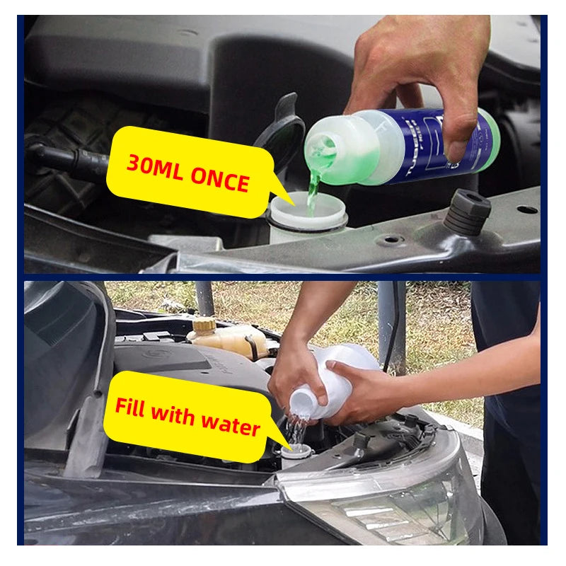 Car Concentrat Wiper Cleaning Agent Decontamination Antifreeze Wiper Essence Glass Degreaser Universal Rainproof Anti-fog Agent