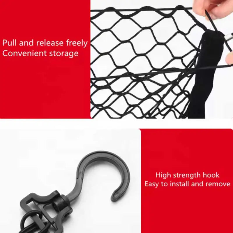 Camper Van Fixing Net Pouch, Hand Truck Fixing Luggage Net, Vehicle-mounted Storage Net Pouch, Car Trunk Net Pouch