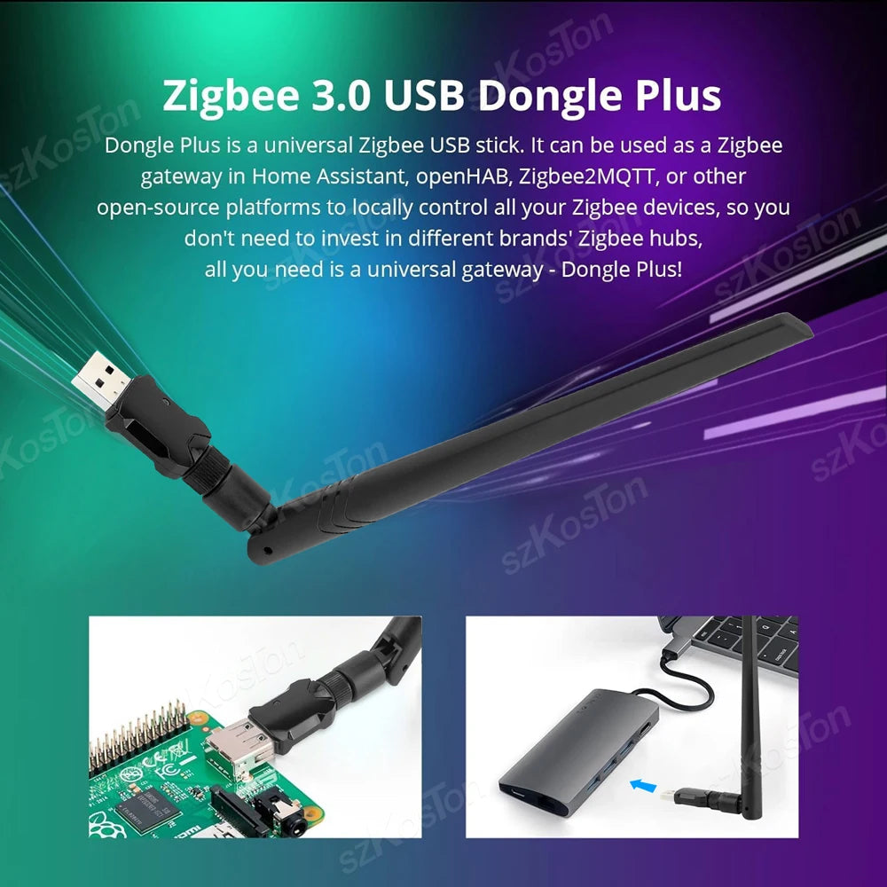 ZigBee 3.0 USB Dongle Plus-E Universal Zigbee Wireless USB Gateway Open Source Hub For Home Assistant OpenHAB Zigbee2MQTT ZHA