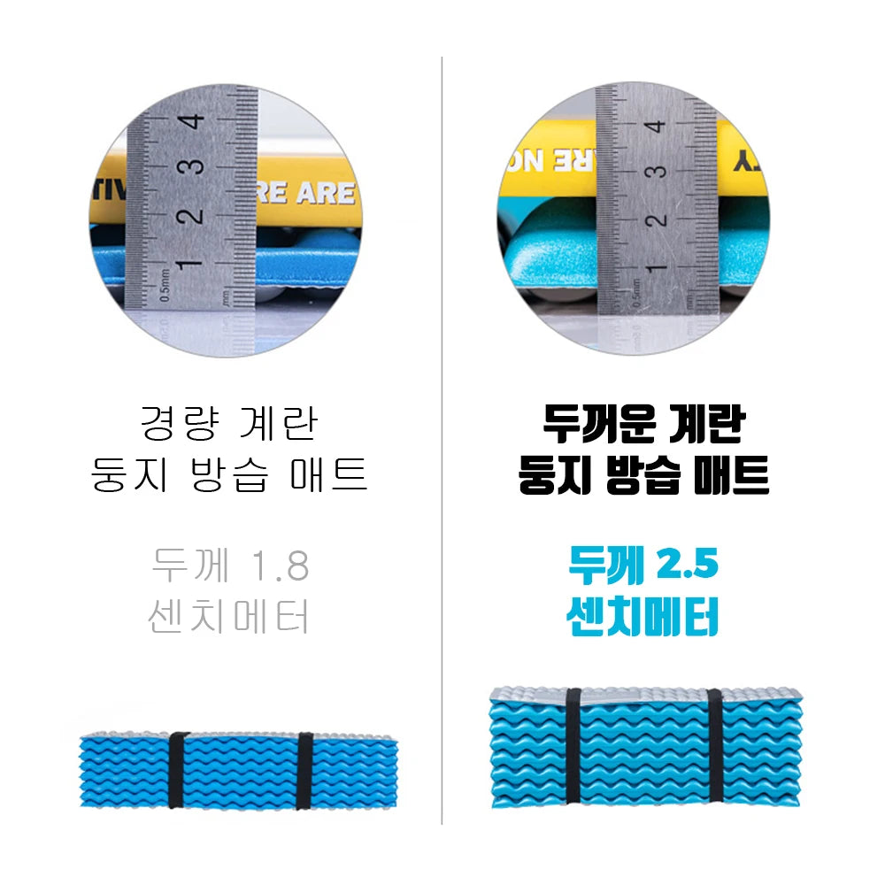 Naturehike 2026 New Thicken Egg Nest Moisture-proof Camping Pad 2.5cm Height High Elastic Sleeping Mats Lightweight Hiking Mat