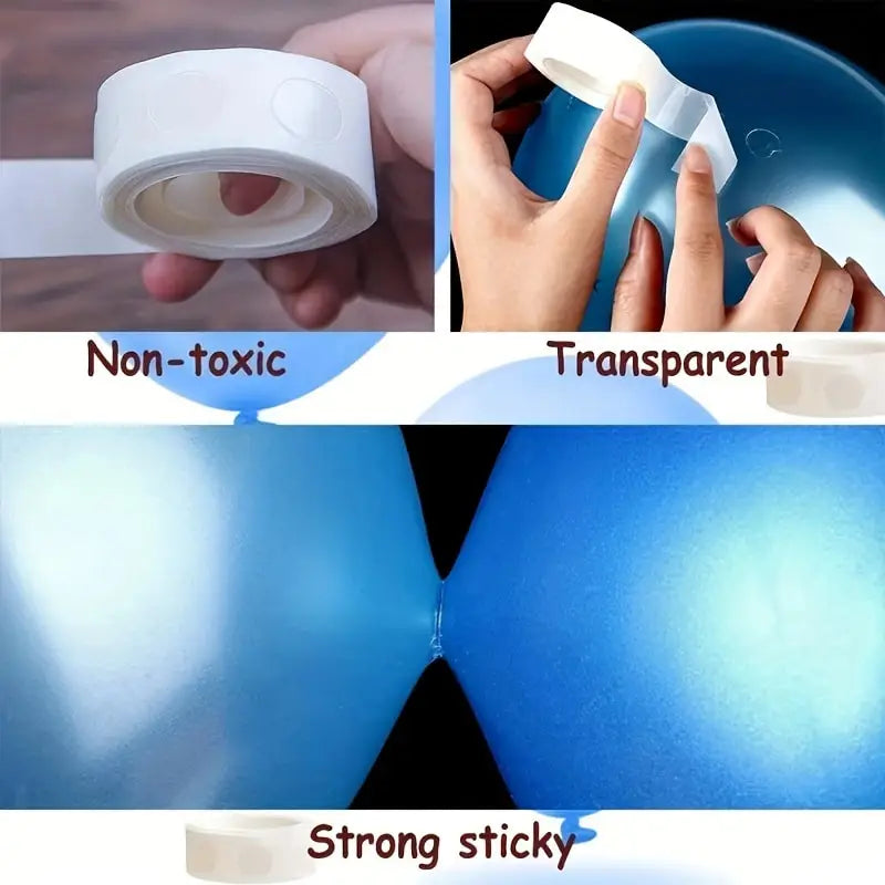 No-Residue Adhesive Balloons Glue Dots Removable Clear Double-Sided Tape Sticky Points for DIY Crafts Decorations 100-1000 Pcs