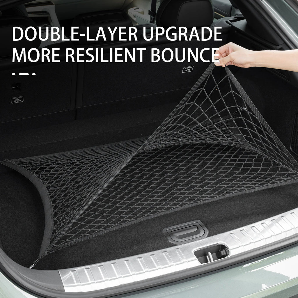 For Volvo XC60 XC70 trunk net double-layer nylon luggage storage net anti-slip fixed Car interior accessories