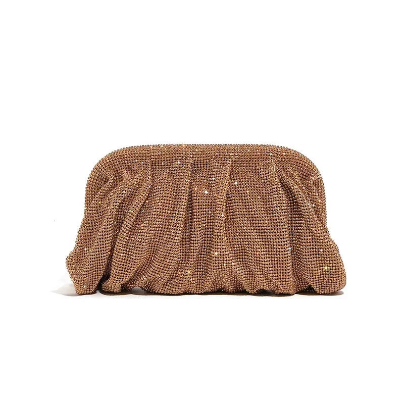 Wedding Party Clutch Purse Glitter Shiny Rhinestone Diamond Evening Bag Luxury Designer Women's Handbag Shoulder Crossbody Bag