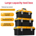 Multi functional two-layer toolbox, storage hardware, car repair tools, three sizes to choose from, wear-resistant and anti drop
