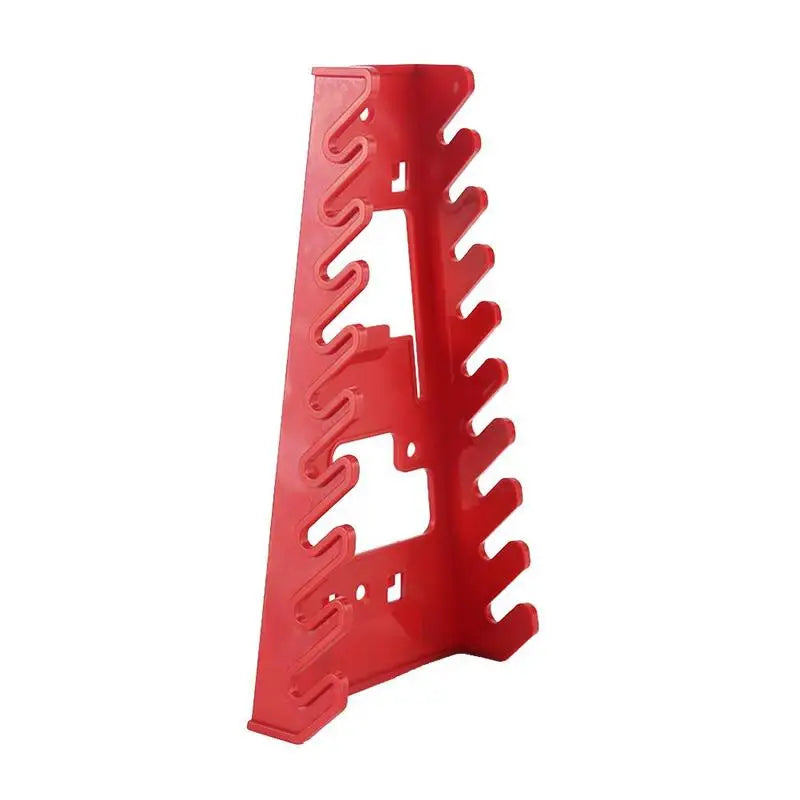 Red Wrench Organizer Back Wrench Holder Plastic Tray Sockets Storage Tools Rack Sorter Standard Spanner Holders ﻿