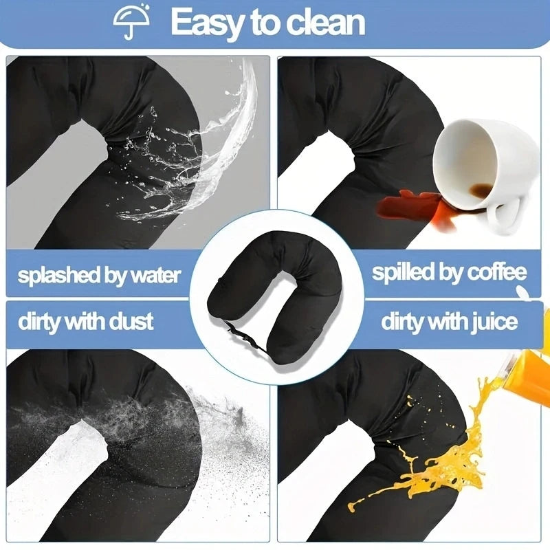 1PC Travel Neck Pillow, Storage Bag, Portable Travel Essentials, Lightweight Versatile Luggage Carry On Travel Accessories