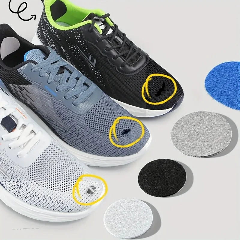 6 Pcs Self-Adhesive Shoe Patches Strong Waterproof Repair for Holes Fabric Mesh Invisible Shoe Fix Seamless Shoe Repair