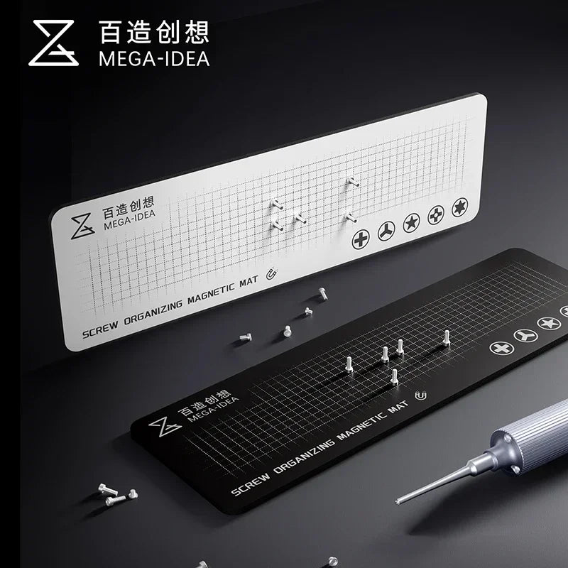QIANLI MEGA-IDEA Double-Side Magnetic Mat Anti-Rolling Screw Storage Pad for iPhone Samsung Tablet Mobile Phone Repair Tools