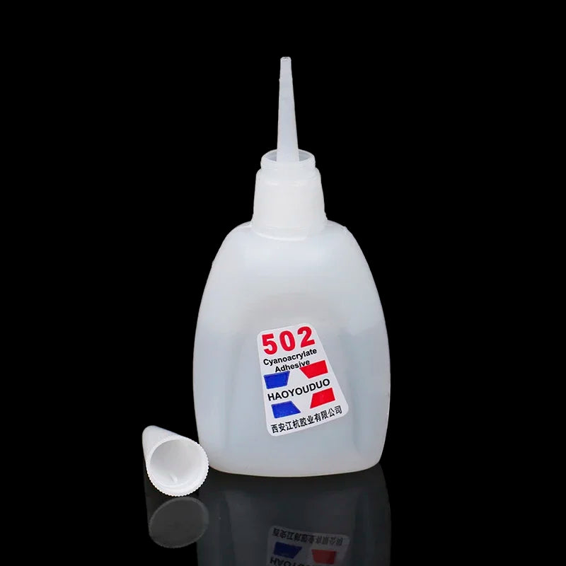 50g Glue Super Liquid Glue 502 Instant Quick-drying Adhesive Strong Glue For Metal Glass Ceramic Stone Wood Leather Plastic Etc