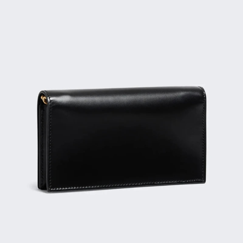 Luxury Keyhole Clutch Women 2026 Trend Fashion Elegant Party Wedding Bridal Purse New Black Faux Leather Gold Chain Shoulder Bag