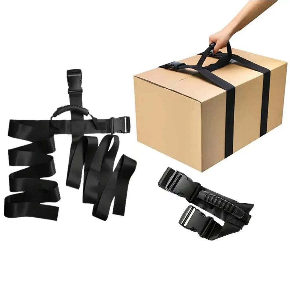 Nylon Moving Strap Handheld Luggage Strap Cargo Binding Tape Cross Type Handle Baggage Tying Belt City Simple Pattern