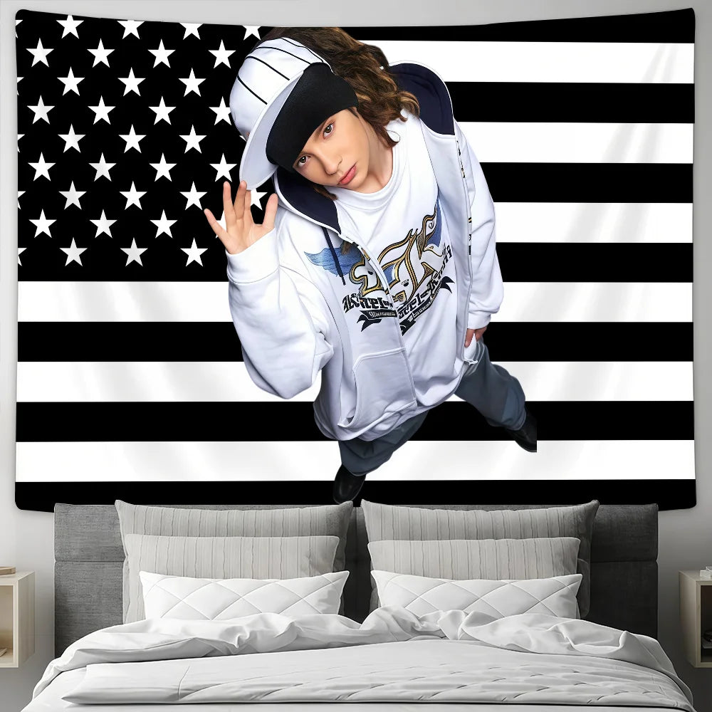 Singer T-Tom Kaulitz flag Custom Camping Garden Decor Party Backdrops Wall Art Family Gifts