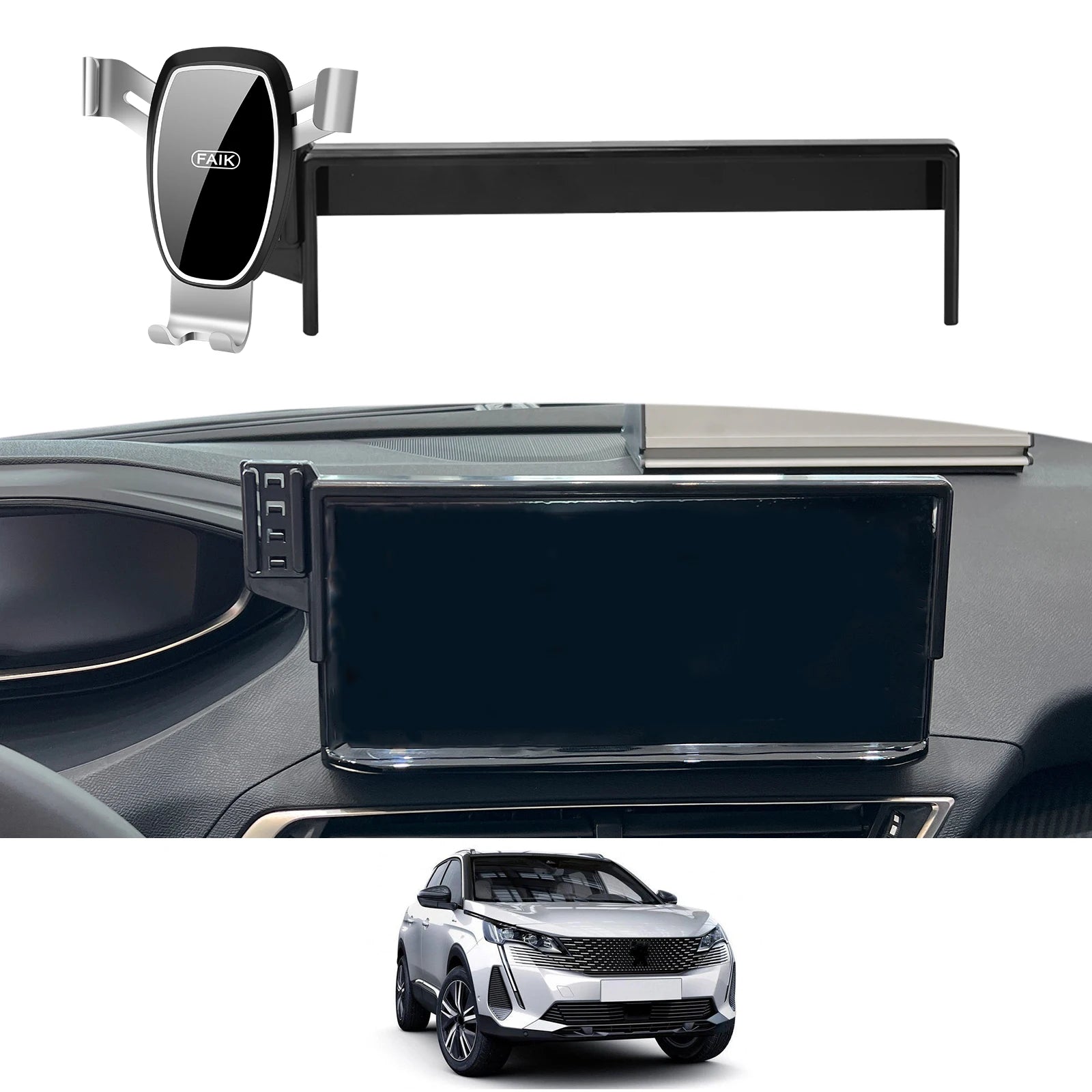 Car Phone Holder for Peugeot 3008 2021-2023 GPS Bracket Navigation Stand Auto Accessories