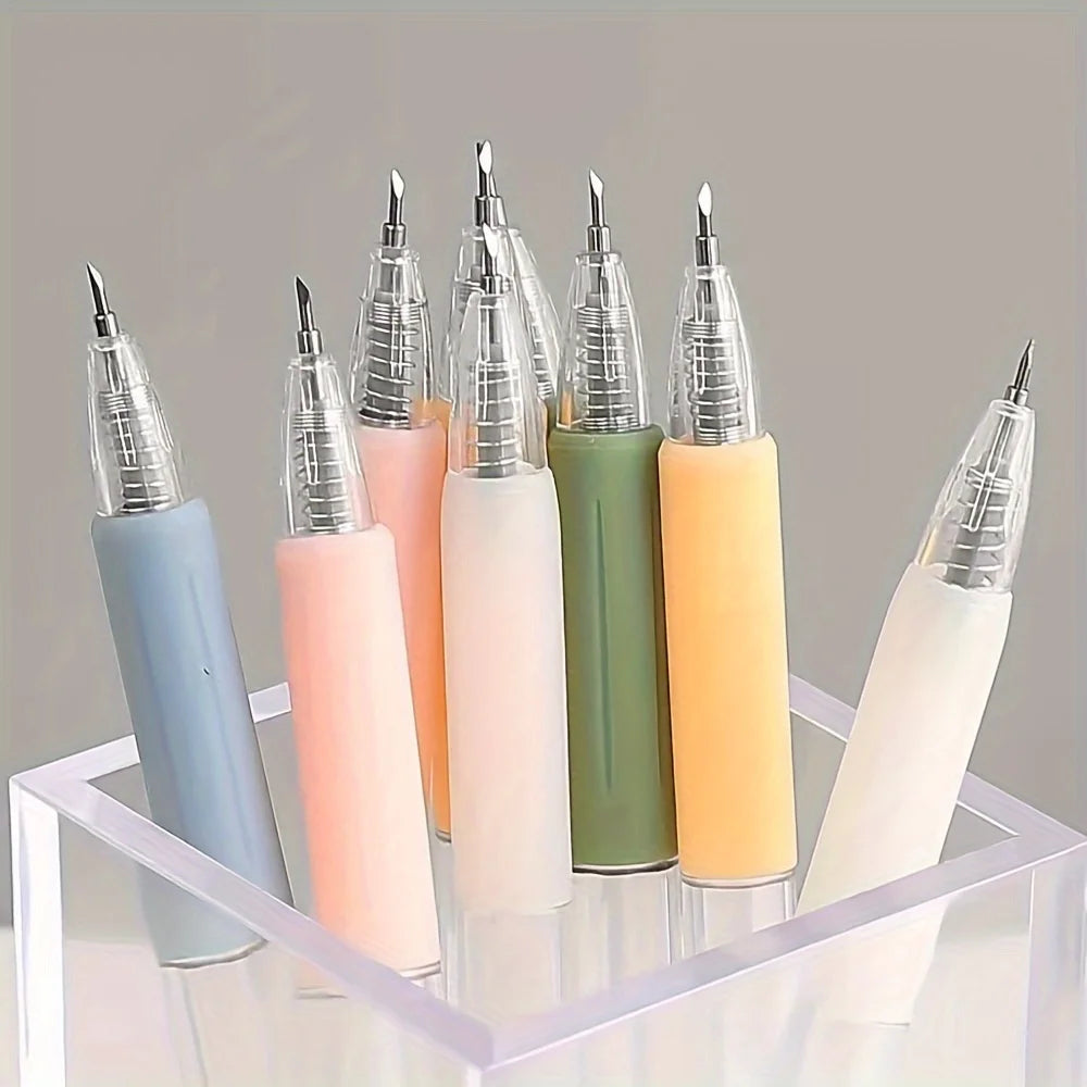 8Paper cutter, pen knife, manual cutting tool, push-type pen knife, art paper cutting and engraving tool，Suitable for scrapbook