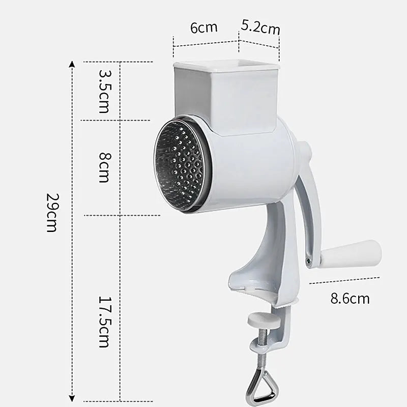 Grain Grinder Hand Crank Mill Grinder Aluminum Alloy Manual Table Clamp Milling Machine for Home Kitchen Commercial Grinding Nut