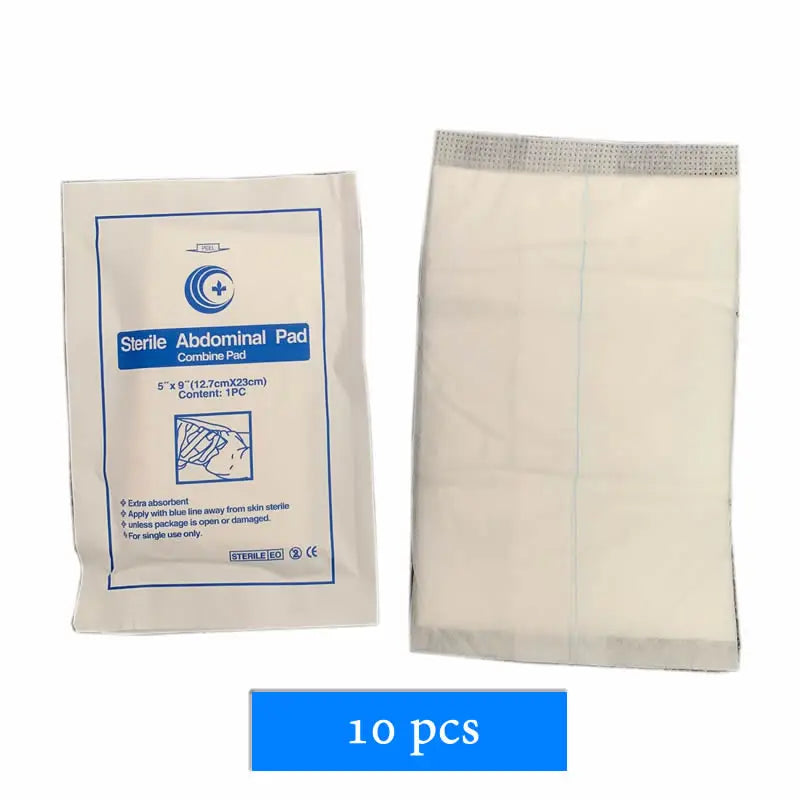 2/5/10Pcs Sterile Abdominal ABD Combine Pads 5"x9" Wound Dressing For Travel Outdoor Camp Tactical First Aid Kits Accessories