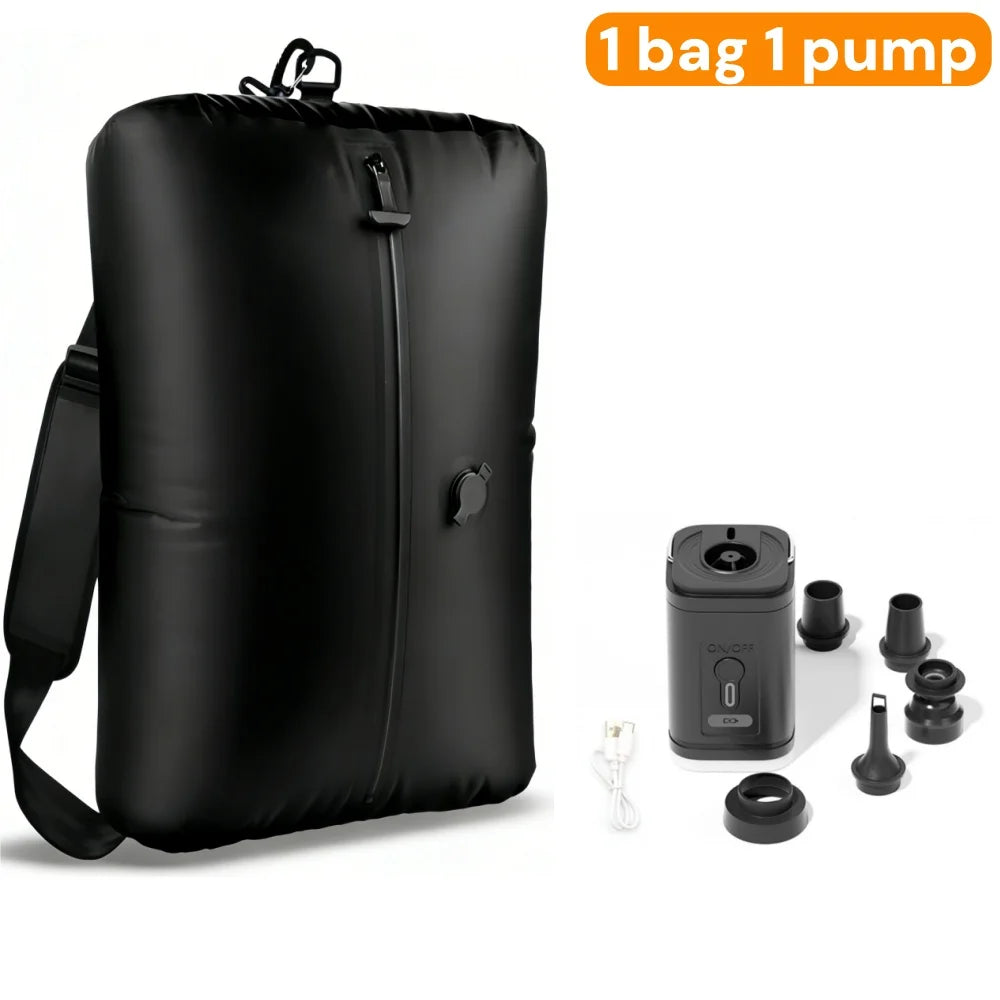 34L Vacuum Travel Bag  Reusable Storage Bags Folding Outdoor Travel Essentials Compression Bag for Suitcases Backpack Luggage