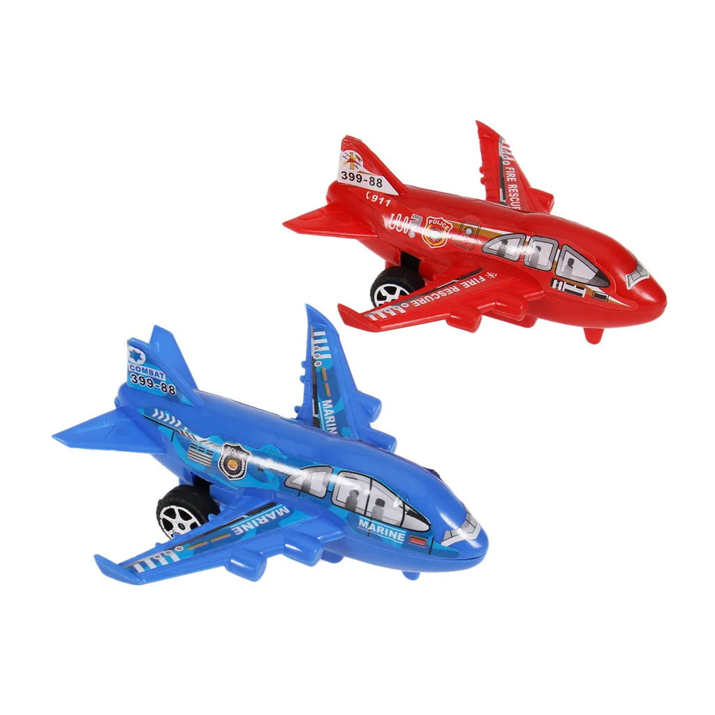 6Pcs Mini Plastic Airplane Simulation Educational Set for Kids Enhance Imagination Color Recognition Aircraft Gift