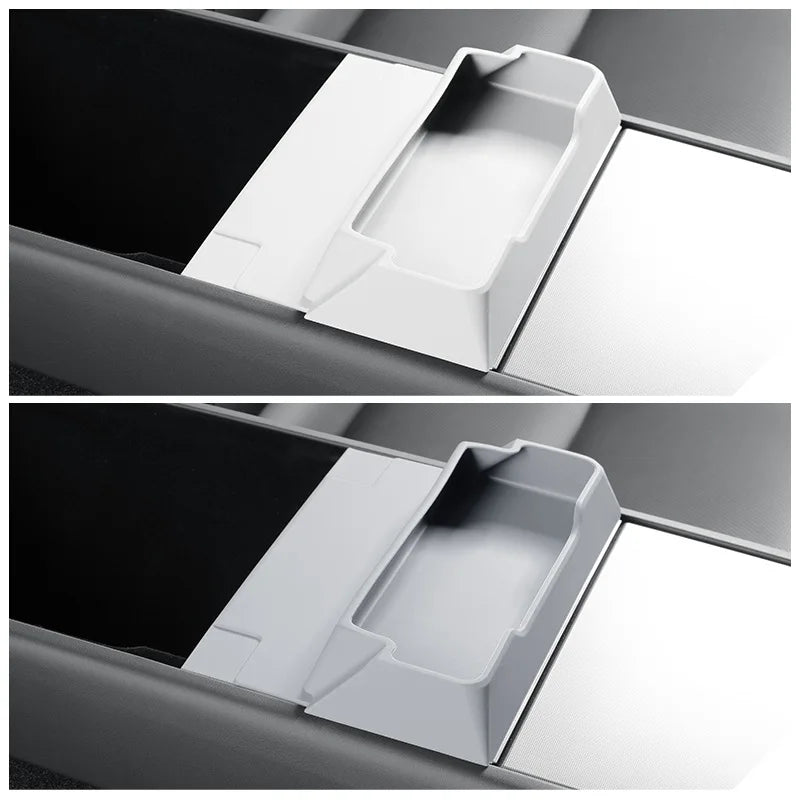 Silicone Glasses Holder For Tesla Model Y/YL Juniper ModelY Launch 2025 Central Control Armrest Box Sunglasses Storage Tray New